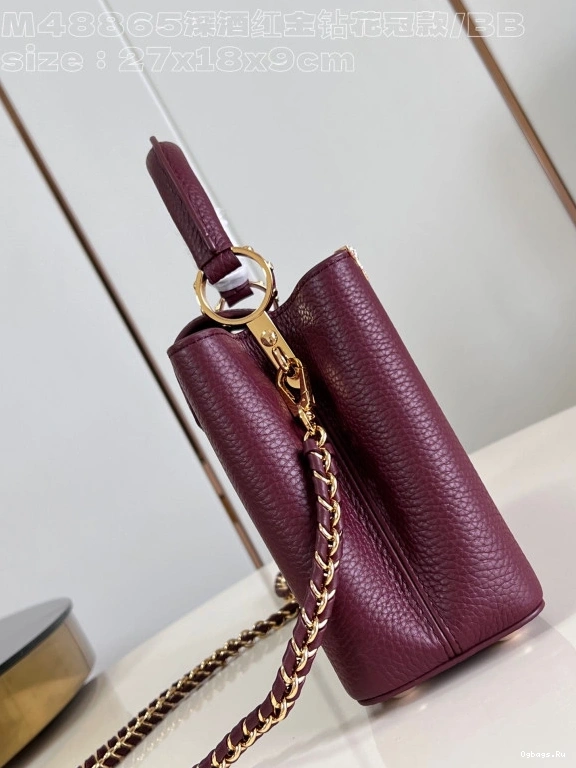 VUITTON CAPUCINES LOUIS BB-27*18*9CM 0116